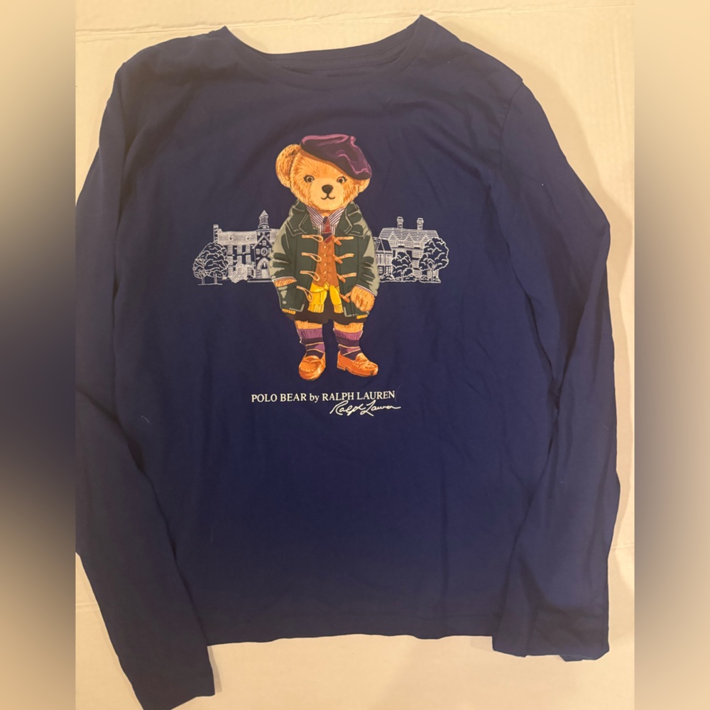 Ralph Lauren Kids Navy Blue Long Sleeve Shirt